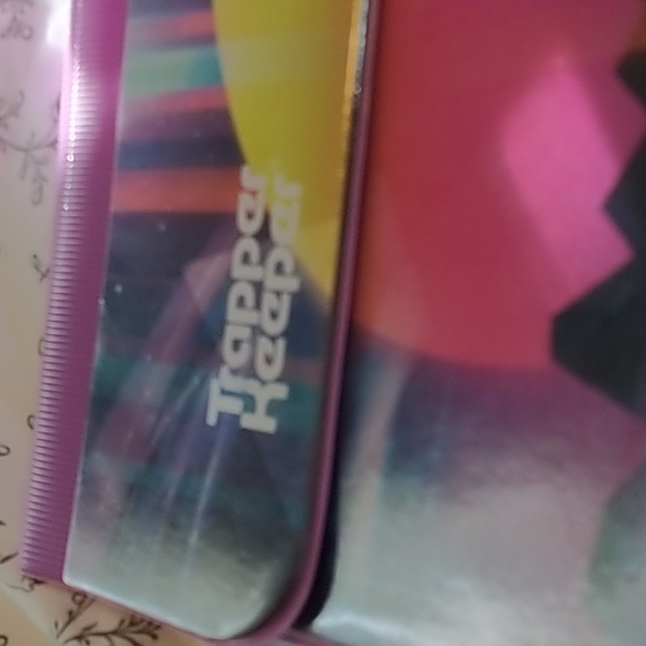 Vintage Trapper Keeper Designer Series Purple Sunset 1990's Folders Organizer - Picture 2 of 8